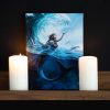 19x25cm Water Element Sorceress Canvas Plaque by Anne Stokes - Image 4