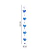 Purple & Blue String Of Hearts - Image 2