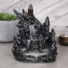 Silver Dragon Backflow Incense Burner With Light - Image 6