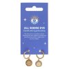 Gold Toned All Seeing Eye Earrings