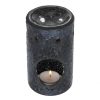 Black Crackle Glass Pillar Oil Burner - Image 2