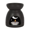 Black Mystical Moon Cut Out Oil Burner - Image 2