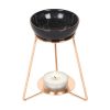 Purple Star Sign Oil Burner on Metal Base