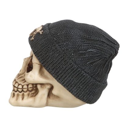 Skull Ornament with Beanie - Image 3