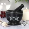 Soap Stone Triple Moon Pestle and Mortar - Image 4