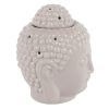 Small Grey Buddha Head Oil Burner - Image 3