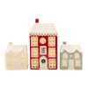 Set of 3 Light Up LED Christmas Houses - Image 4