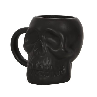 Matte Black Skull Mug - Image 2