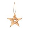 Hanging Wooden Pentagram Decoration