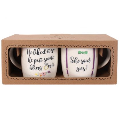 Set of 2 She Said Yes Mugs - Image 2