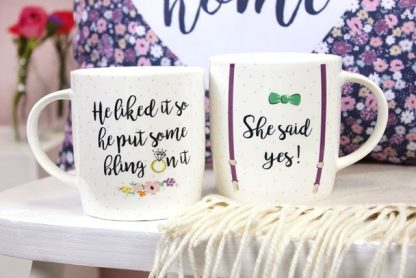 Set of 2 She Said Yes Mugs - Image 3