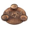 Triple Moon Tealight Candle Holder - Image 2