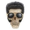 Rockstar Skull Ornament with Sunglasses - Image 2