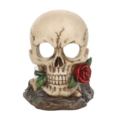 Skull Rose Tealight Holder - Image 2