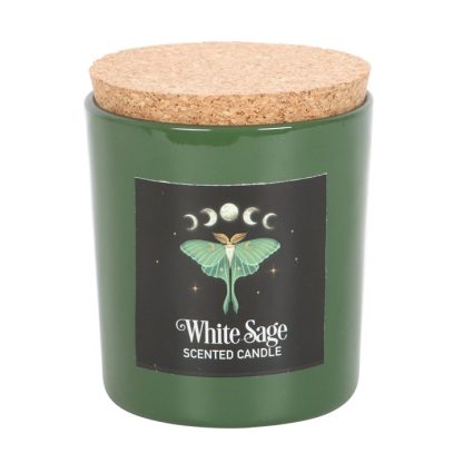 Luna Moth White Sage Candle - Image 2