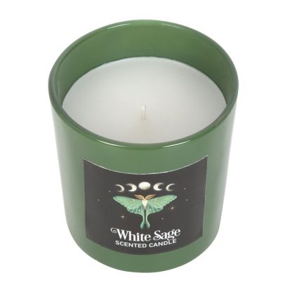 Luna Moth White Sage Candle - Image 3