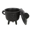 11cm Cast Iron Cauldron with Pentagram - Image 2