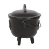11cm Cast Iron Cauldron with Pentagram - Image 3