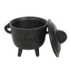 11cm Cast Iron Cauldron with Triple Moon - Image 2