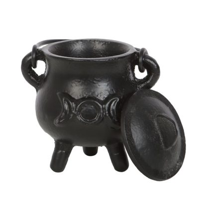 7.5cm Cast Iron Cauldron with Triple Moon - Image 2