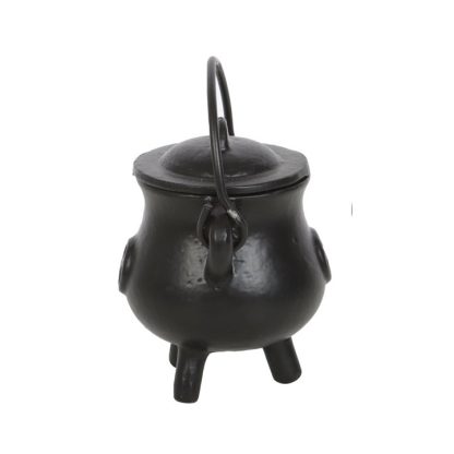 7.5cm Smooth Cast Iron Cauldron with Pentagram - Image 3