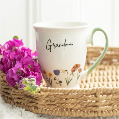 Grandma Wildflower Pedestal Mug - Image 6