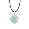 Green Adventurine Healing Crystal Heart Necklace - Image 3