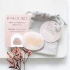 You Are Loved Rose Quartz Crystal Palm Stone - Image 6