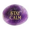 Stay Calm Amethyst Crystal Palm Stone - Image 2