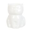 Shiny White Cat Oil Burner