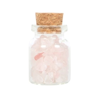 Jar of Love Rose Quartz Crystal in a Matchbox - Image 3