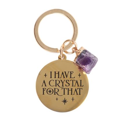 I Have a Crystal for That Amethyst Crystal Keyring - Image 3