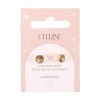 Citrine Semi Precious Crystal Earrings