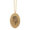 June Rose Birth Flower Necklace Card - Image 3
