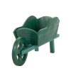 Green Resin Wheelbarrow Planter - Image 2
