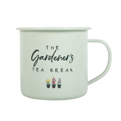 Gardener's Tea Break Enamel Mug