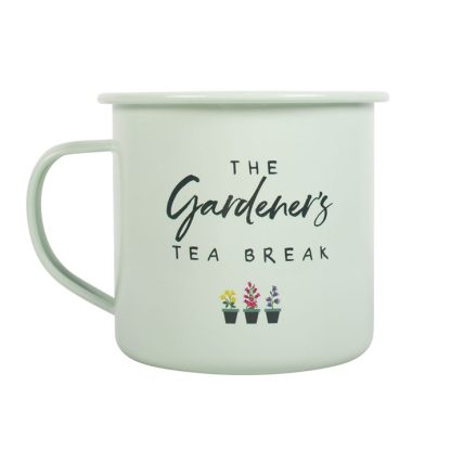 Gardener's Tea Break Enamel Mug - Image 3