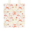 Mushroom Print Polycotton Tote Bag - Image 3