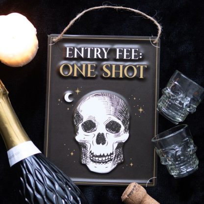 Entry Fee One Shot Hanging Metal Sign - Image 4