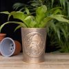 Moon Gazing Hare Bronze Terracotta Plant Pot by Lisa Parker - Image 4
