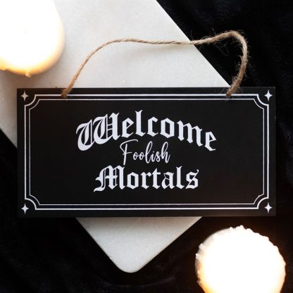 Welcome Foolish Mortals Hanging Sign - Image 4