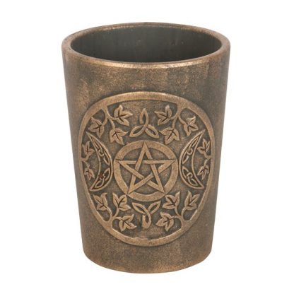 Triple Moon Bronze Terracotta Plant Pot by Lisa Parker - Image 2