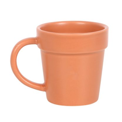 Plain Plant Pot Ceramic Mug and Shovel Spoon - Image 2