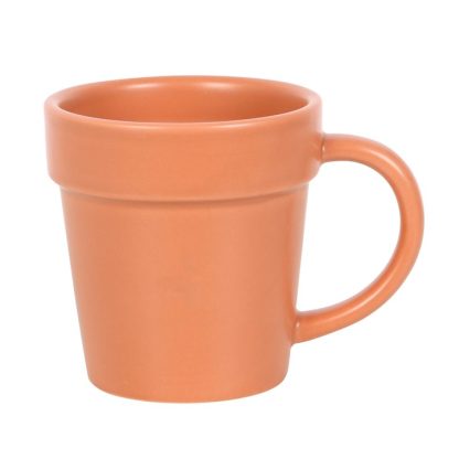 Plain Plant Pot Ceramic Mug and Shovel Spoon - Image 3