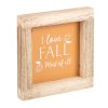 Orange I Love Fall Most of All Wooden Frame Sign - Image 2