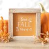 Orange I Love Fall Most of All Wooden Frame Sign - Image 4