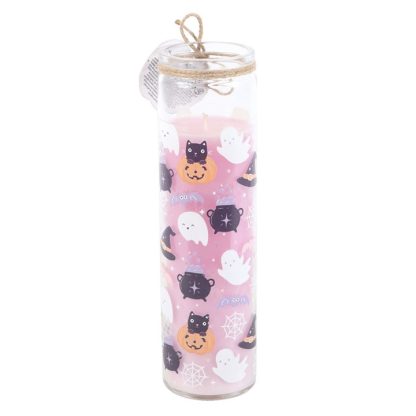 Pastel Halloween Candy Apple Tube Candle - Image 2