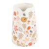 17cm Autumn Leaves and Pumpkins Ceramic Flower Jug - Image 5