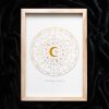 Off White Astrology Wheel Framed Wall Art Print - Image 4