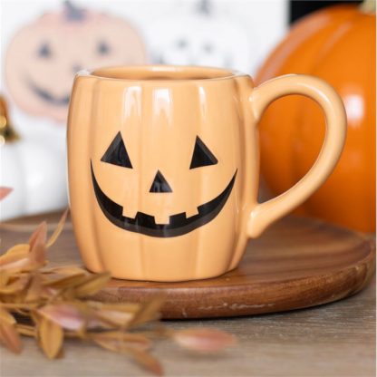 Jack-o'-Lantern Pumpkin Shaped Mug - Image 6